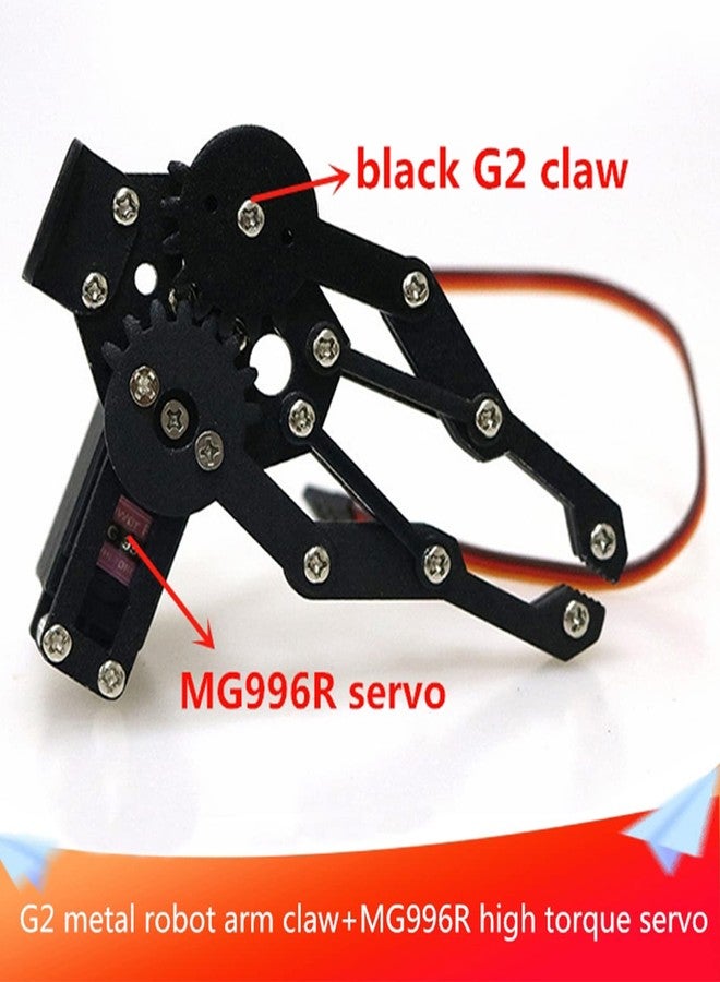 Swaytail Premium Metal Robot Mechanical Claw/Clamp Arm/Gripper with High Torque Servo, Robotics Part/Accessory Model for Arduino/Raspberry pi/Microbit to Clip/Carry, DIY AI ROS STEAM Education - Image 2